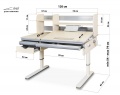 Детский стол Montreal Multicolor BD-670 с полкой