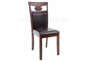 Стул деревянный Luiza dirty oak / dark brown